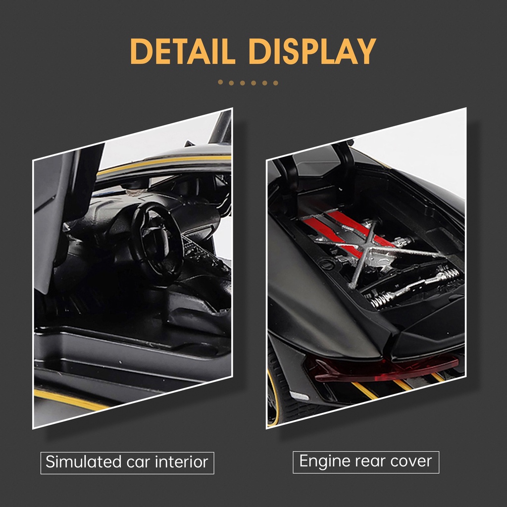 BLINGO 1:32 Lamborghini Mobil Mobilan Diecast Mobil Miniatur Mobil
