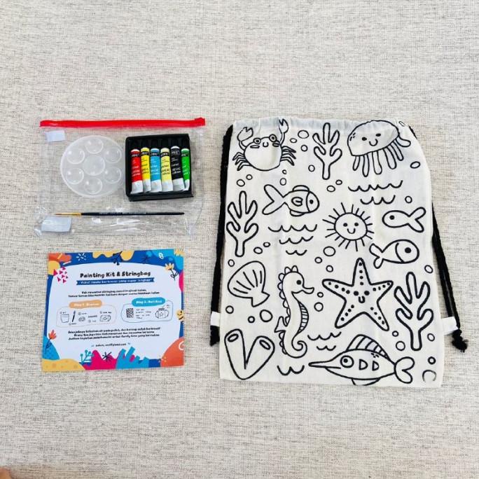 

Painting Kit String Bag - Ocean