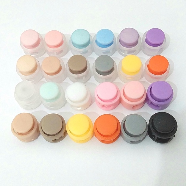 20pc Stopper Klakson 14mm Stopper Tali Masker Stopper Tali Sepatu