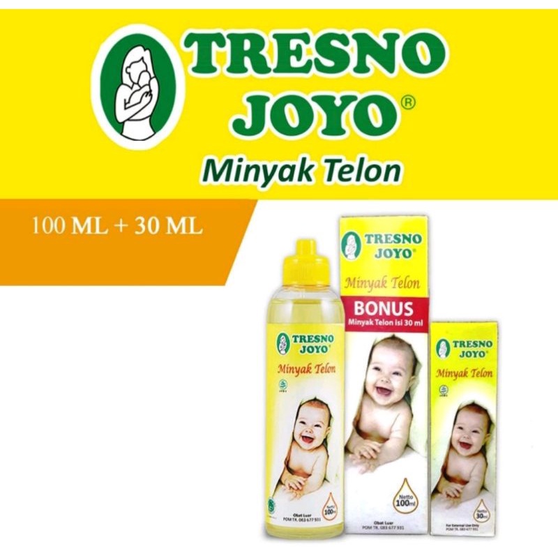 Tresno Joyo Minyak Telon Bayi Isi 100ml Free 30ml