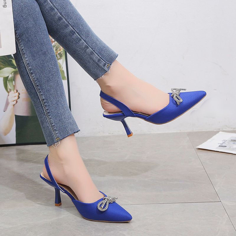 RYX - Satin Cassandra Sepatu Heels Hak Wanita Fashion Casual / Pesta - Ori Import
