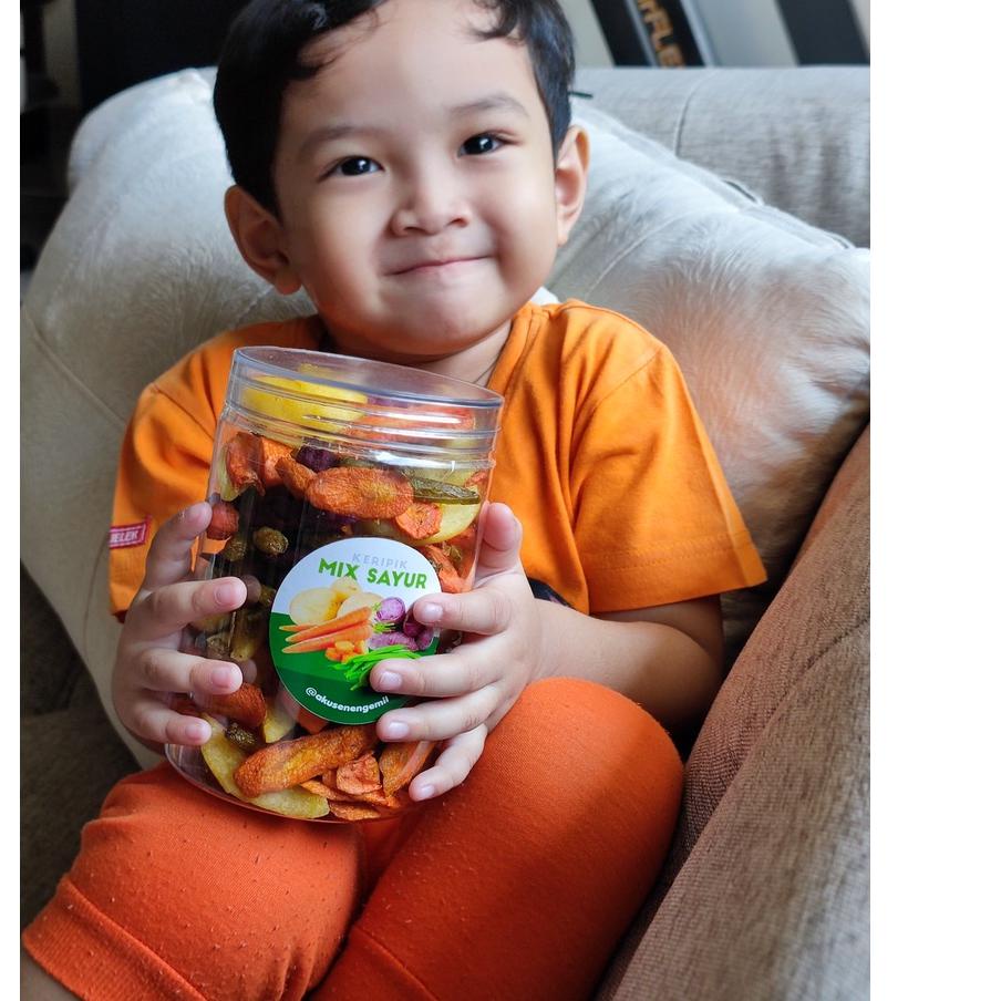 

㋿ KERIPIK SAYUR MIX ORIGINAL PREMIUM 750ml | MAKANAN DIET SEHAT | VEGETARIAN | VEGAN | HALAL ァ
