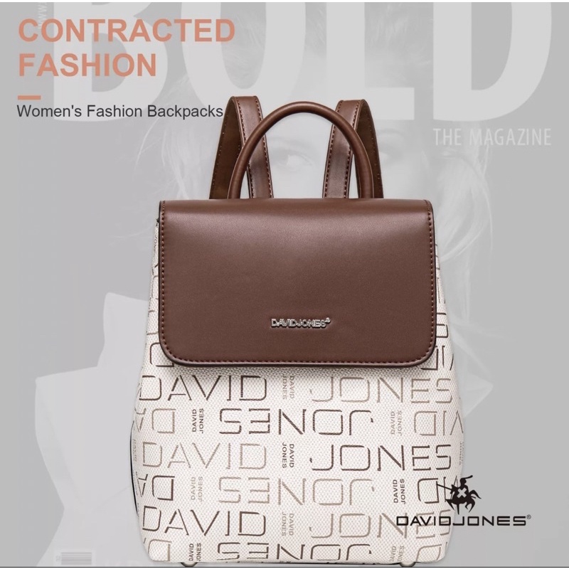 David Jones Paris tas wanita / tas gendong wanita / ransel wanita