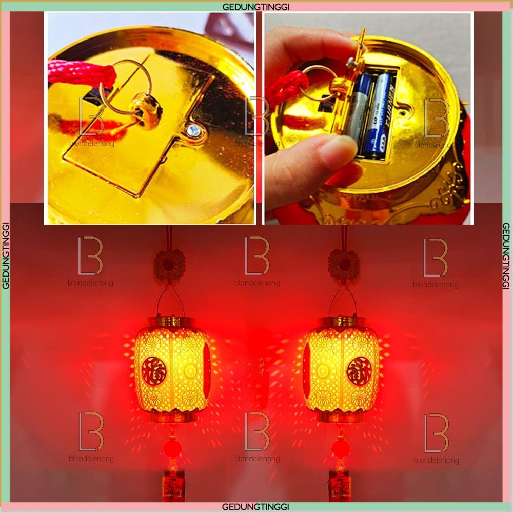 Lampu Led Let Lid Lhe Lampion Gantung Lamp Fuk Fu Hoki Hias Hiasan Dekorasi Pohon Meihwa Meihua Mehwa Sakura Tahun Baru Cina Imlek Shio Kelinci 2023 Kecil Besar Warna Warni Merah Kelap Kelip Kedap Kedip Baterai Batrai Batre Bisa Outdoor Indoor Waterproof