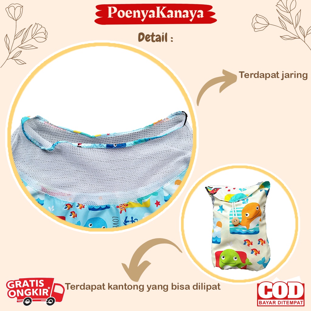 Apron Menyusui Melingkar Jaring / Nursing Cover / kain Penutup Menyusui AC09