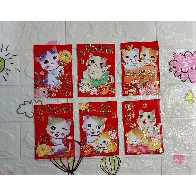 

Angpao Imlek Netral Kucing LL2012 Premium Bahan Kertas Artpaper Isi 6 Motif Tidak Campur Ukuran Standar Termurah