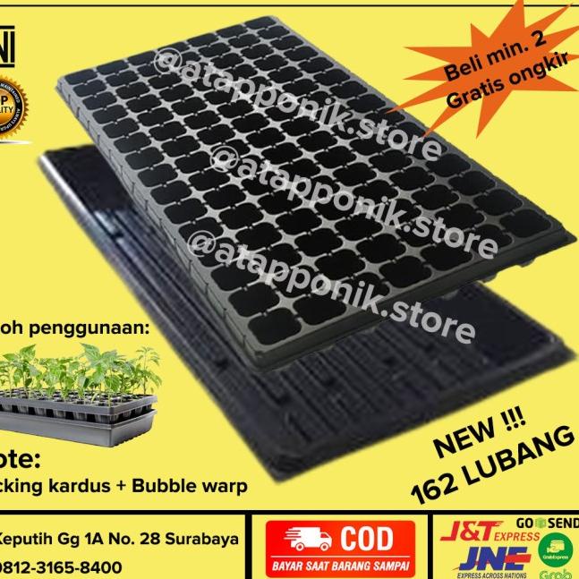 ➯ paket alas dan tray semai 162 lubang - pot tray semai  Modis Super Promo.