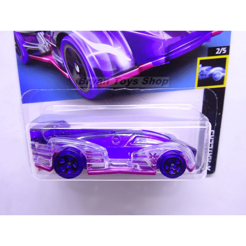 Hot Wheels Electrack Ungu - Glow In The Dark