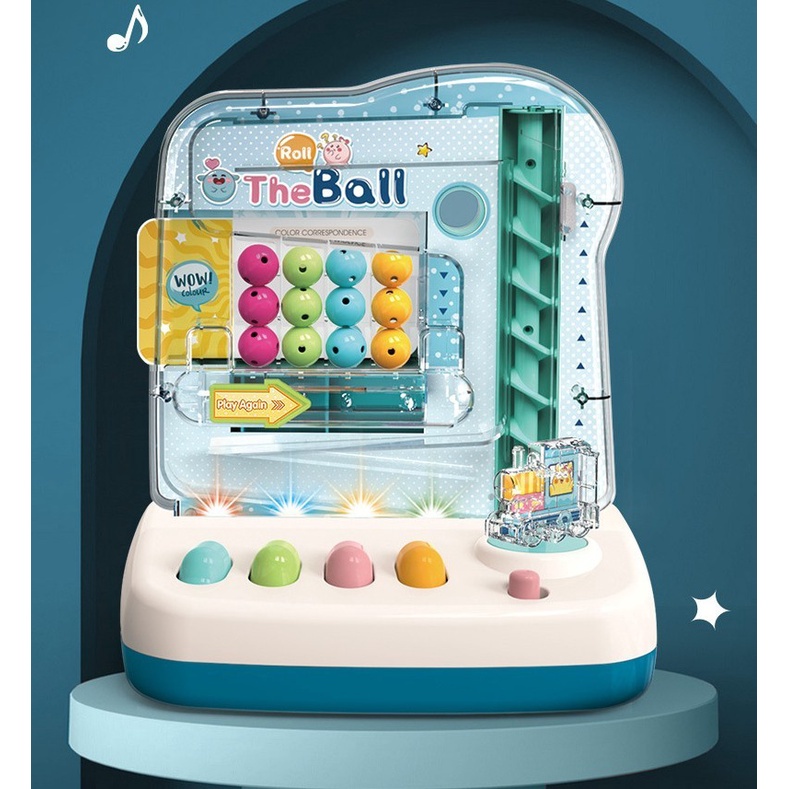 Mainan Edukasi Anak PUZZLE ROLL THE BALL GAME MACHINE Versi Manual &amp; Automatic