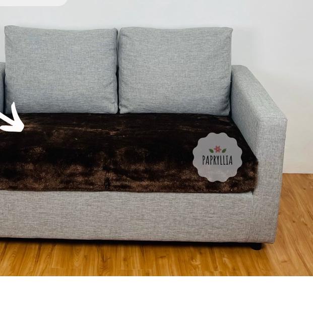 Sarung Sofa Alas Sofa Cover Sofa 150x100cm 2 Seater / 2 Dudukan ( Coklat Tua )
