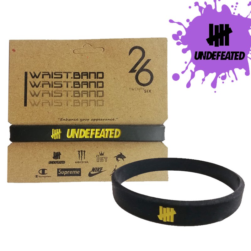 NEW STYLE GELANG TANGAN PRIA ORI UNDEFEATED BLACK-Y