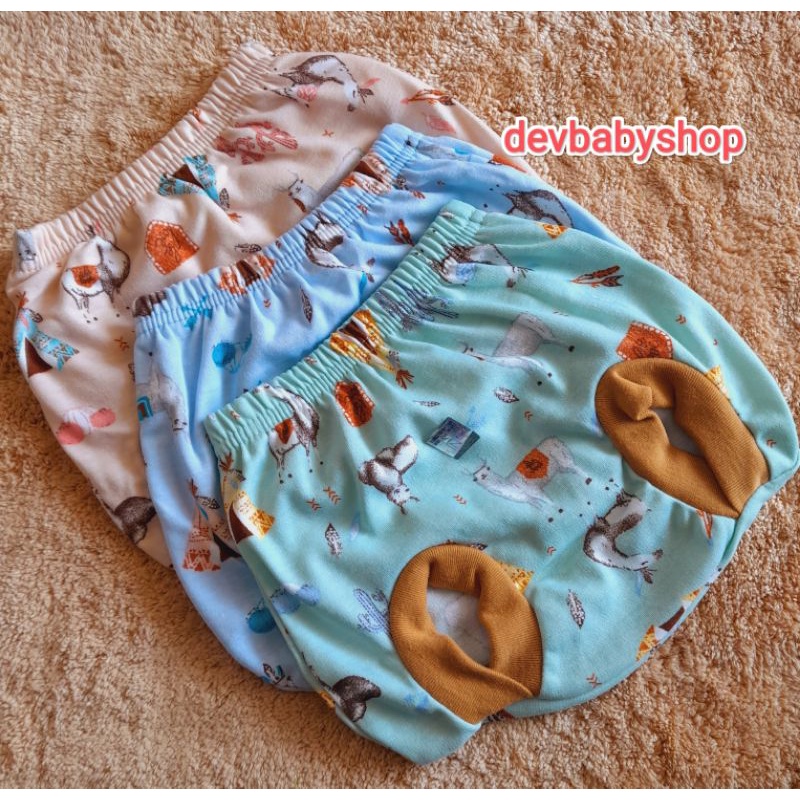 6pcs CELANA PENDEK BAYI-CELANA JAY JAY POP ROTARY-CELANA BAYI LEMBUT-CELANA BAYI POP MURAH SNI