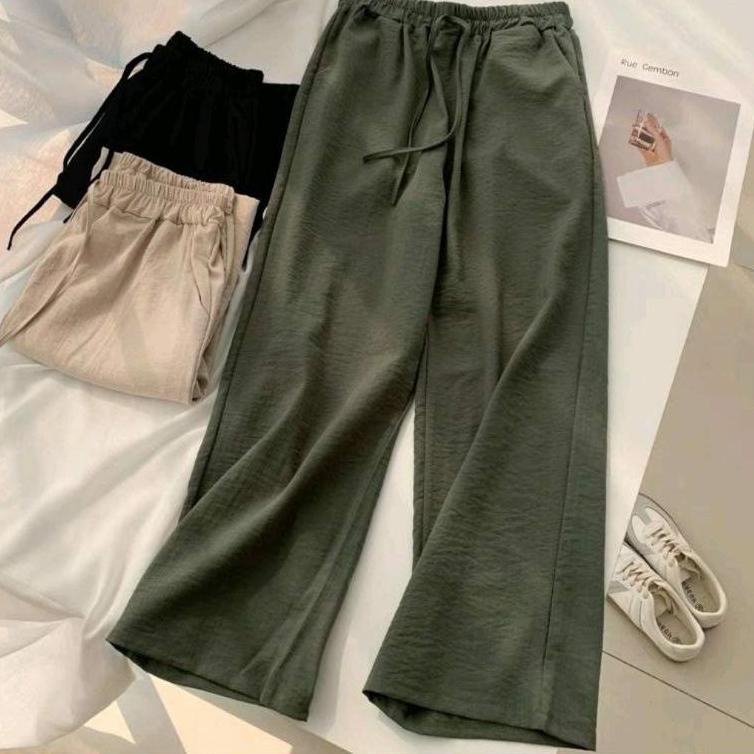 (COD-HJJ4 grosir_solo || CELANA KULOT AIRFLOW WANITA / RUBY KULOT / KULOT CRINKLE AIRFLOW / CELANA K