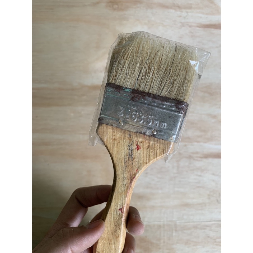 Kuas cat 2.5 &quot; minus BERKARAT TERMURAH / Kuas Cat 2.5inch Type 633 Bulu Putih Kayu Vernis / Kuas Premium / Kuas Termurah / Kuas Bulu Putih / Kuas Cat / kuas tembok