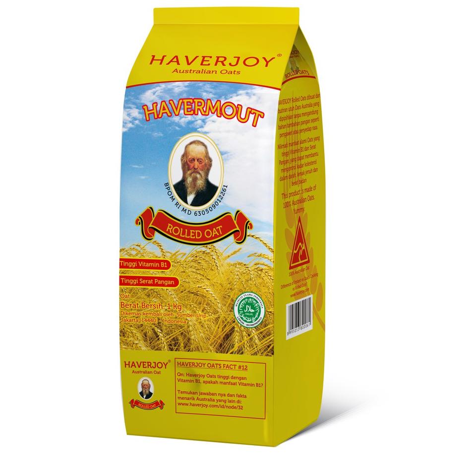 

Trx4k4Jy--Haverjoy Family Pack Rolled Oats 1 kg - 3 Pcs