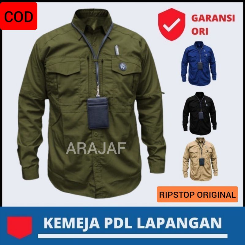 KEMEJA TACTICAL TANGAN PANJANG ARMY ORIGINAL