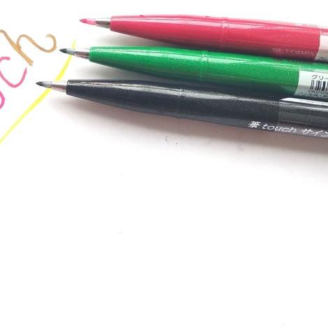 

SATUAN - Pentel Touch Brush Pen Colouring Kuas Spidol Lettering Doodle - Cokelat