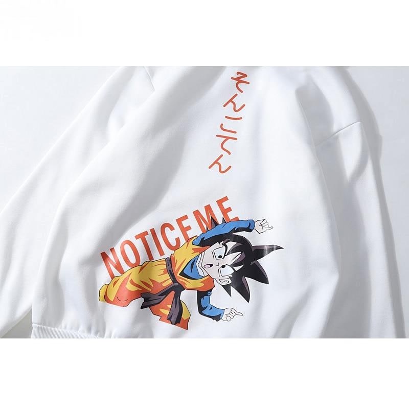 Promo COD Hoodie Harajuku Unisex Hoodies Pasangan Sweatshirt Pria Hoodies Anime Dragon Ball Jepang Lucu Dicetak Kebesaran Pullover Streetwear