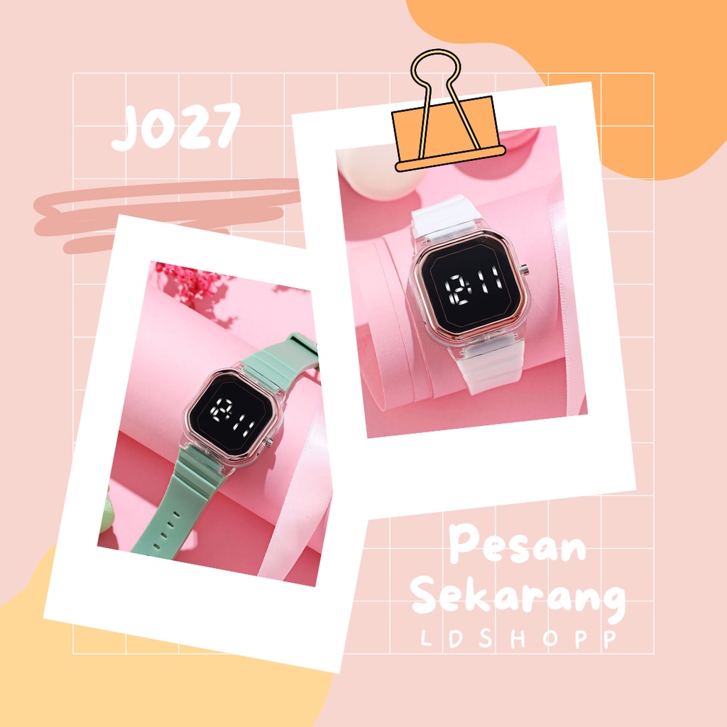 LDS J027 Jam Tangan Rubber Digital LED Pria &amp; Wanita Fashion Murah