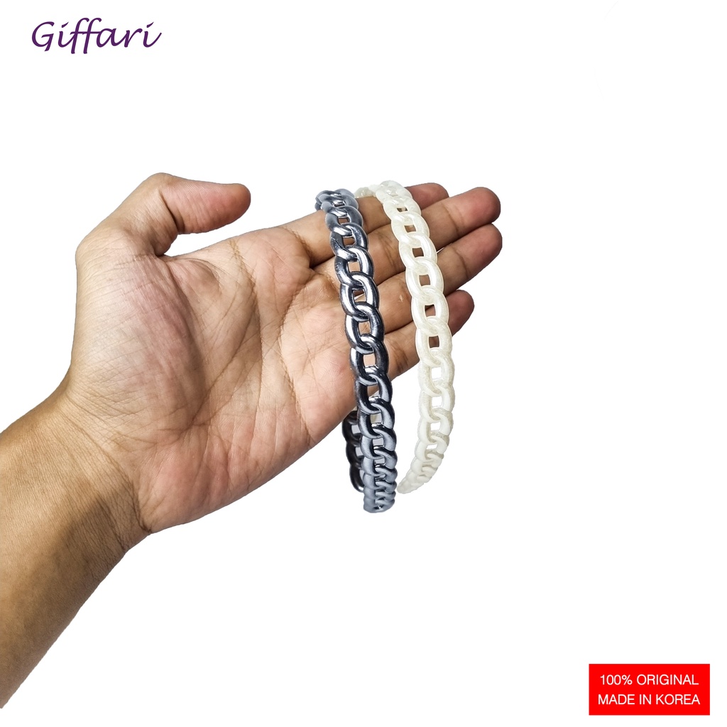 Bando Korea Motif Rantai / Bando Korea Original / Bando Polos Bandana