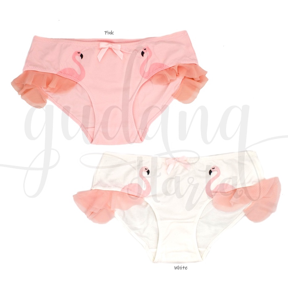 Celana Dalam Wanita Bentuk Flamingo Undeware Motif Bird Simple Polos GH 102106