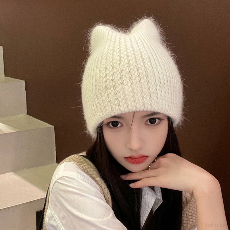 Topi Pullover Bahan Wol Tebal Ringan Untuk Wanita