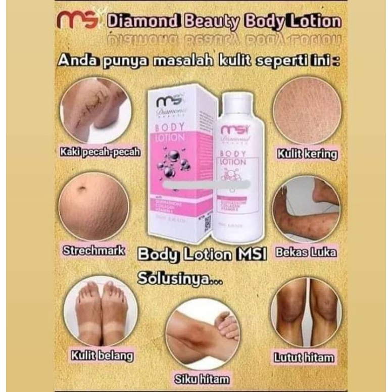 lotion diamond beauty MSI original 100%
