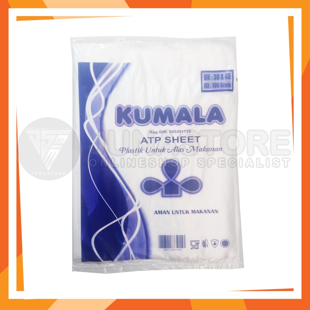 Plastik anti panas lembaran 30 x 45 / plastik alas makanan / ATP sheet kumala (100gr)