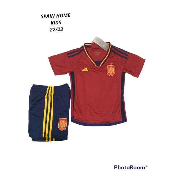 JERSEY BOLA SPAIN SPANYOL HOME KIDS ANAK 2022 2023 22/23 GO