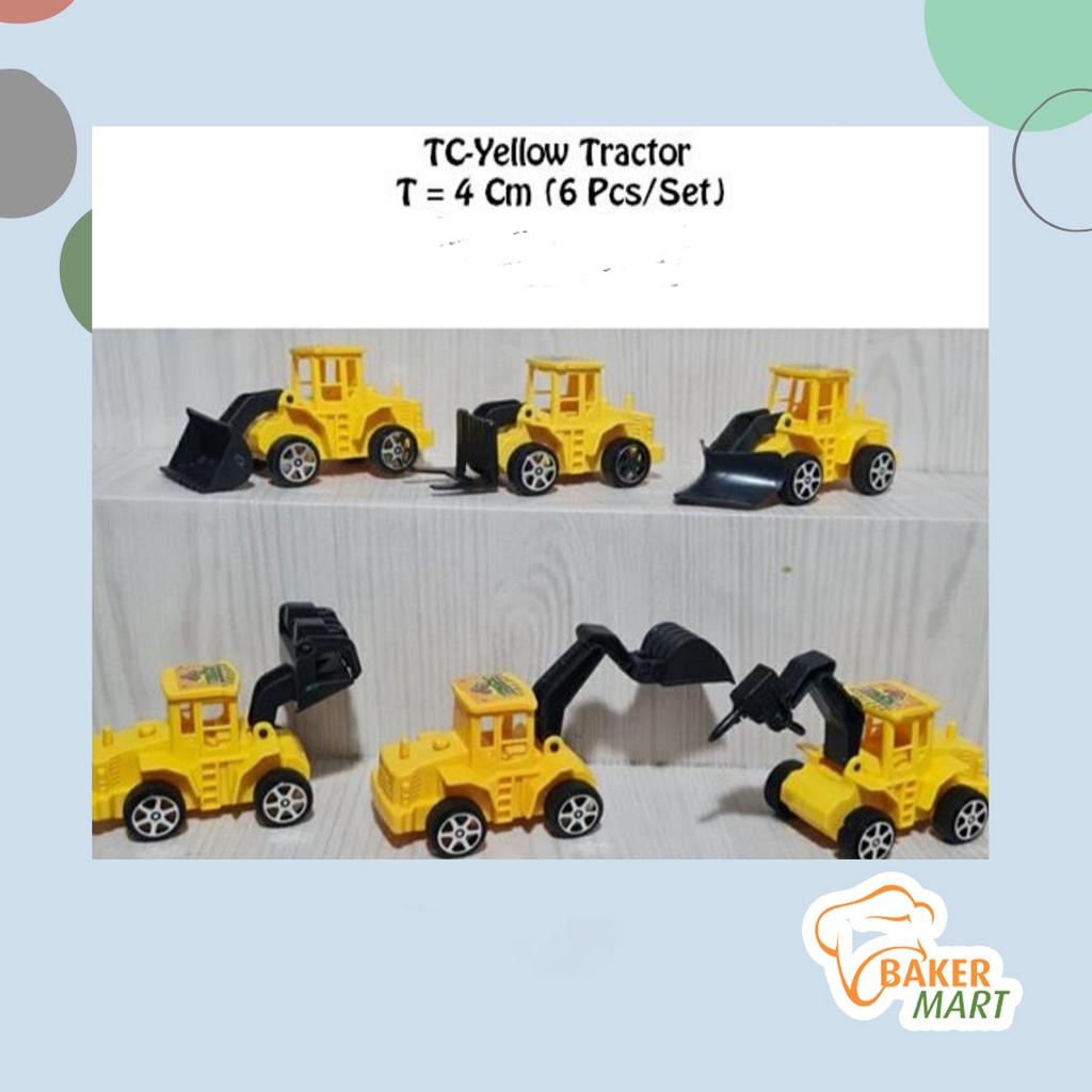 Topper / Mainan Yellow Tractor