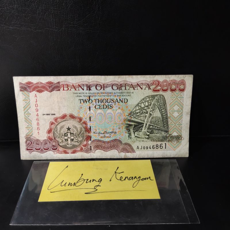 uang asing Ghana 2000 cedis UA9LK