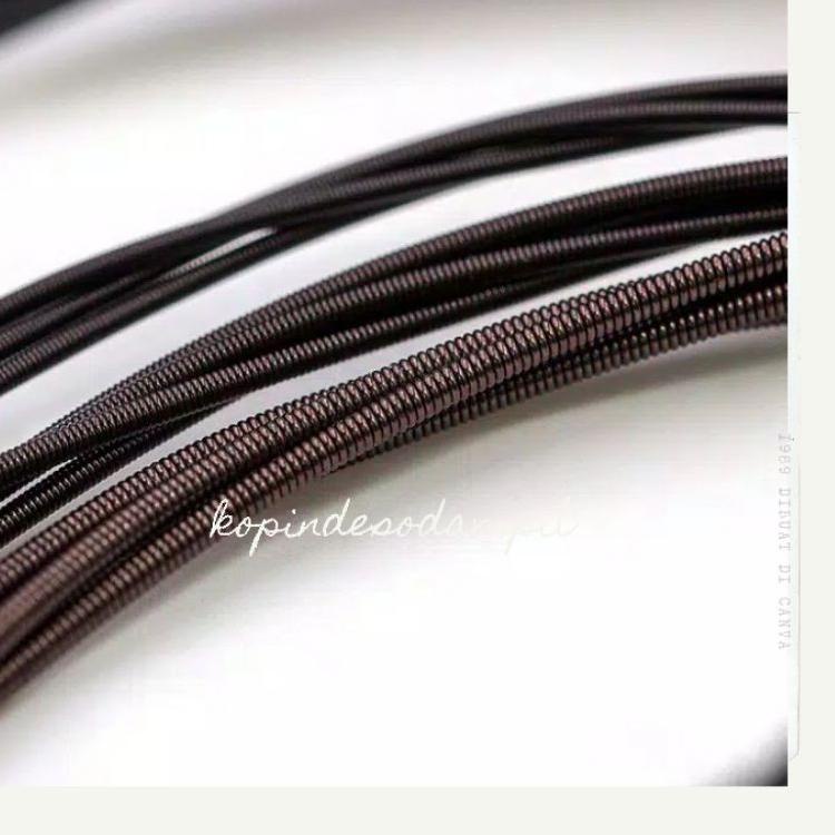 GAB.18Oc22ᴳ– SENAR NILON GITAR AKUSTIK WARNA HITAM KUALITAS IMPORT