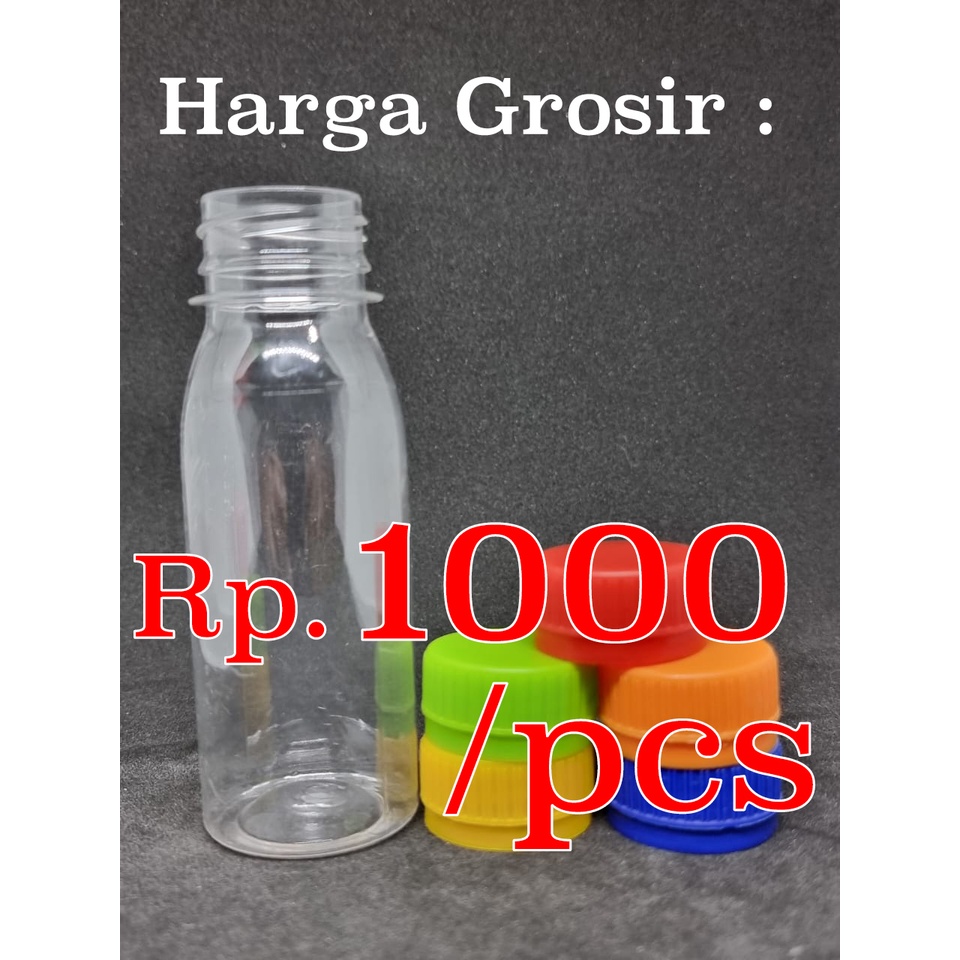 Botol PET 100 ml ( TEBAL &amp; TIDAK MUDAH PENYOK )