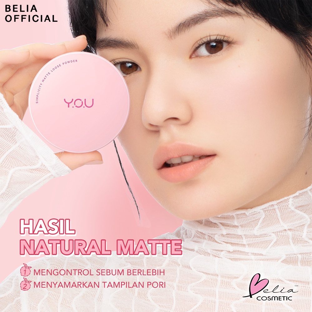 ❤ BELIA ❤ YOU The Simplicity Perfect Matte Loose Powder NEW Formula| Bedak Tabur Y.O.U Makeups  (✔️BPOM)