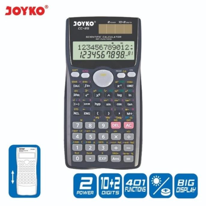 

JOYKO CC-25 ~ Kalkulator Sekolah / Scientific Calculator CC25 Kuliah