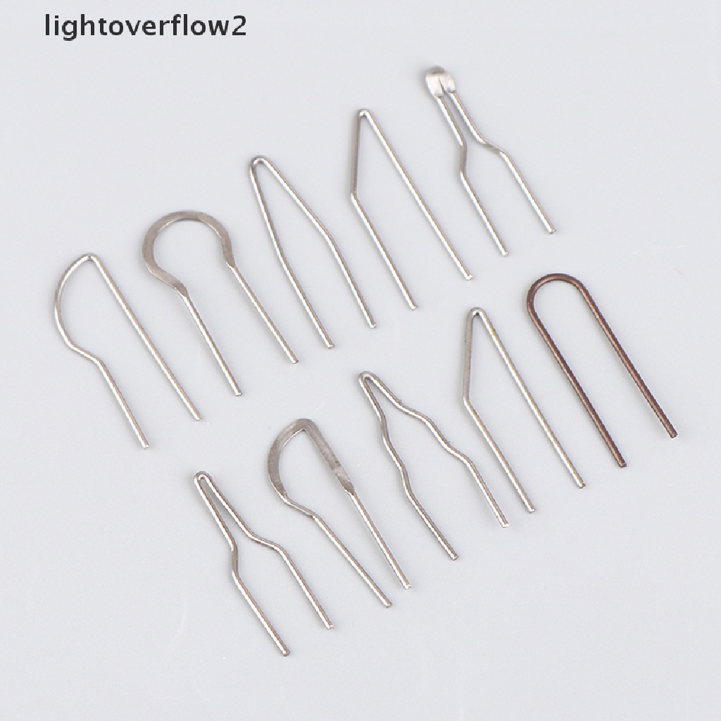 (lightoverflow2) 10pcs Tip Kawat Solder Pyrography Pengganti Bahan Besi (ID)