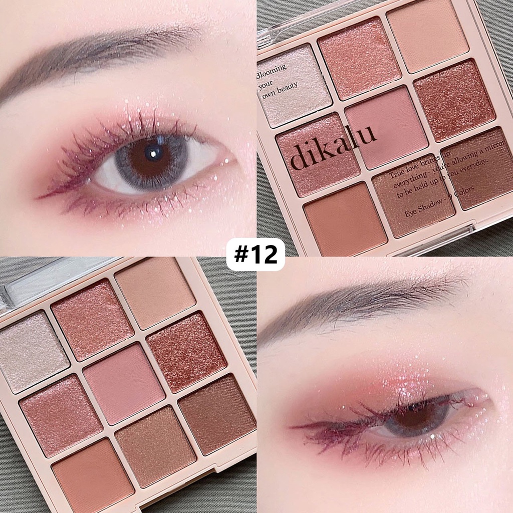 DIKALU DKL-901 EYESHADOW HIGHLIGHTER 9 COLORS BLOOMING-7