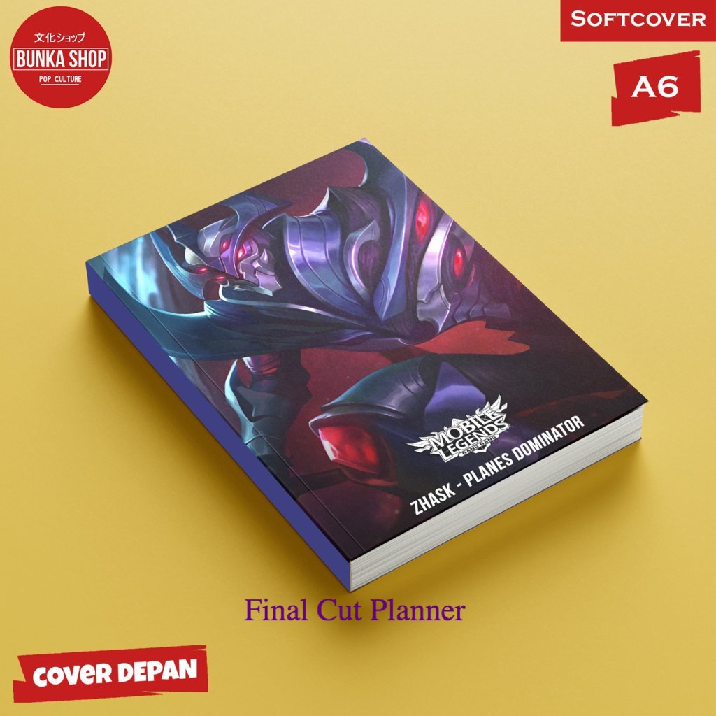 

Pocket Note Mobile Legends Zhask Planes Dominator Softcover A6 Buku Tulis Catatan Notes Agenda Planner Jurnal .