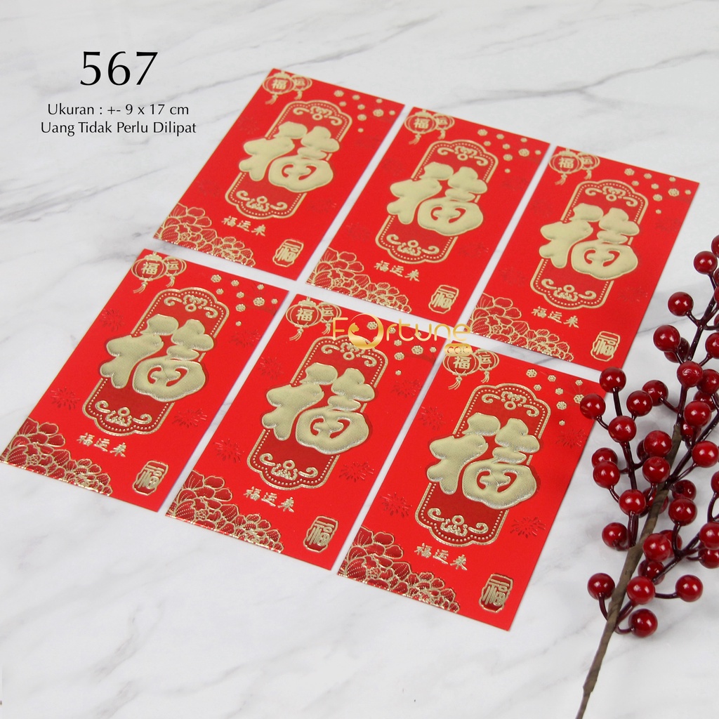 

Angpao Imlek 2025 Kertas Chinese New Year Hong Bao Red Envelope Terbaru Fu Tebal Panjang