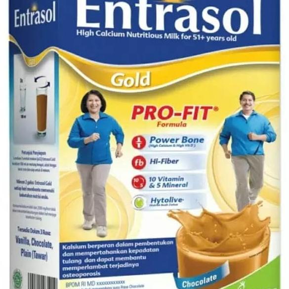 

[ COD ] Entrasol Gold rasa Coklat 600gr