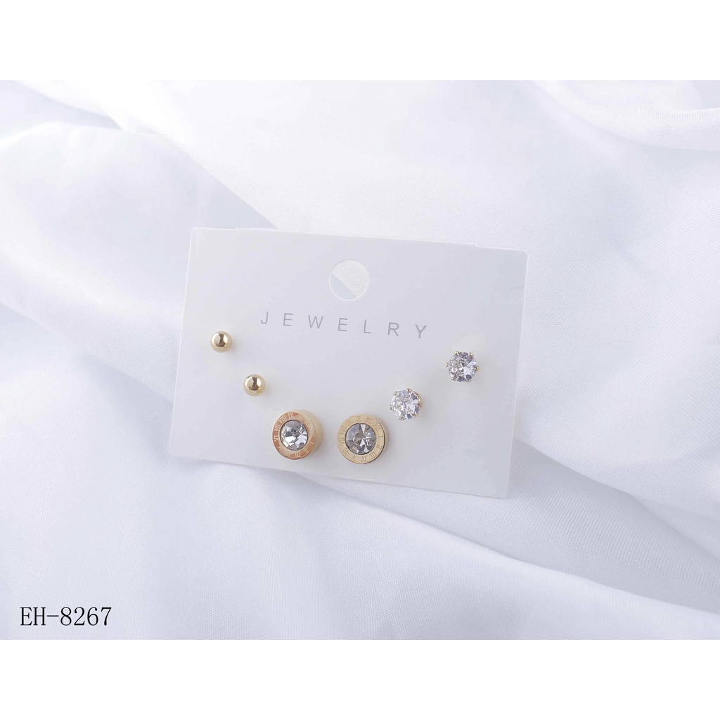 Anting Titanium Permata Perhiasan Fashion 8302/8267/1415/1418