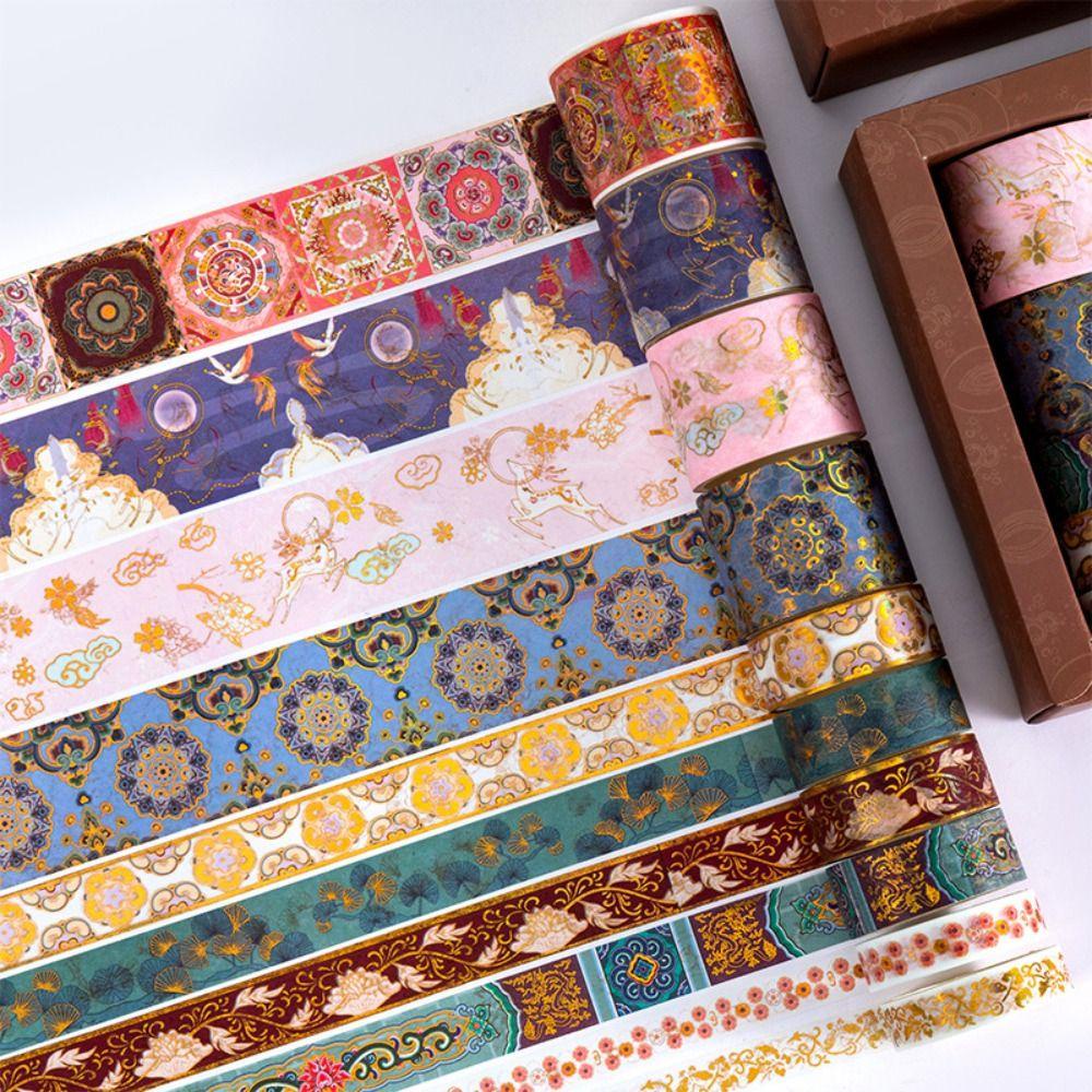 Preva 20Roll/Set Washi Tape Kreatif Alat Tulis Kualitas Tinggi Scrapbooking Kreatif Sedikit Segar Gaya Cina DIY Bahan
