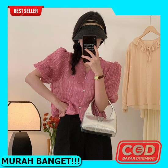 Kemeja Guilen Atasan Pakaian Baju Wanita Motif Garis Kotak Cewek Dewasa Lengan Panjang [Farrel]Blous