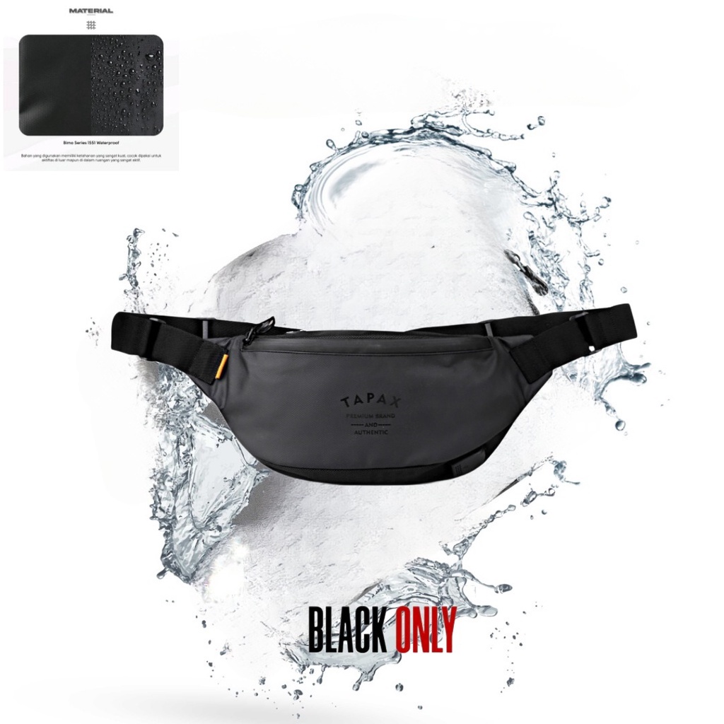 Waistbag USB Waterproof tapax premium Bozzman