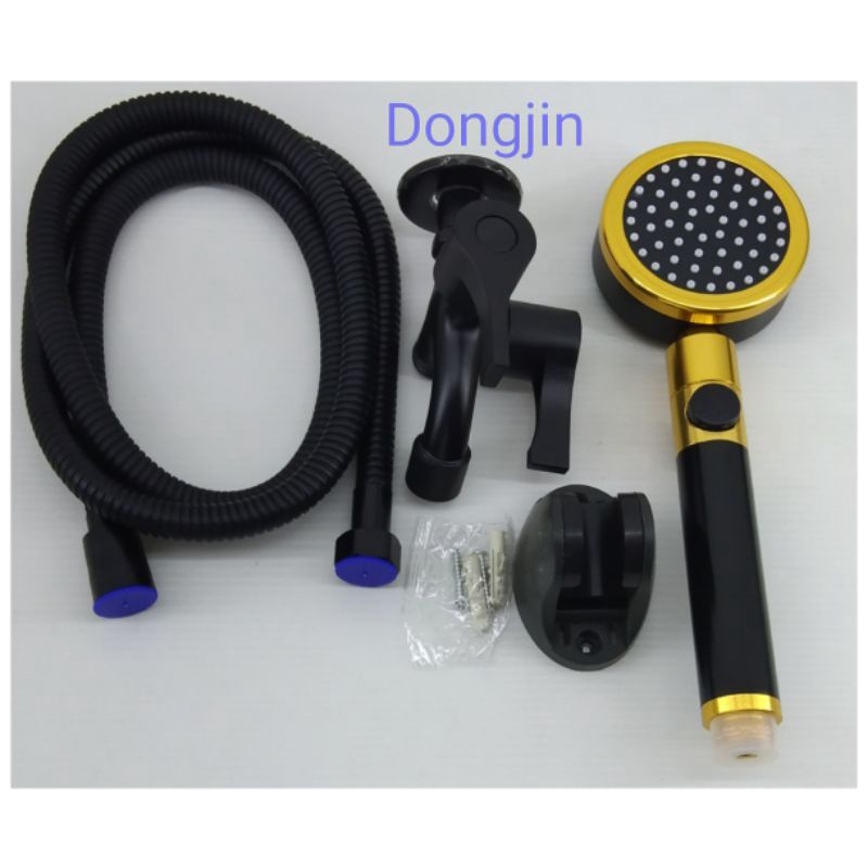 Paket Komplit Hand Shower Set hitam /Paket Shower Mandi