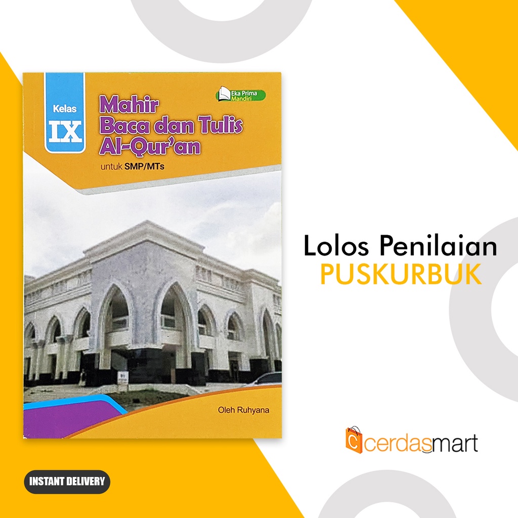 BUKU MAHIR BTQ KELAS 9 MAHIR BACA DAN TULIS AL-QUR'AN UNTUK SMP/MTS