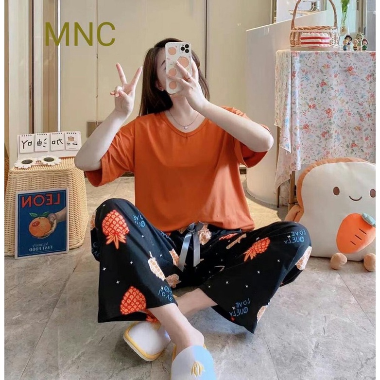 piyama baju tidur import super jumbo piyama lengan pendek jumbo import baju tidur wanita import murah CP LD 110