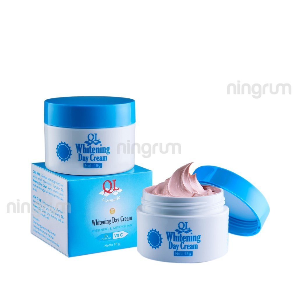 Ningrum QL Cosmetic Whitening Day Cream | Night Cream 20gr Pelembab Wajah Perawatan Wajah BPOM - 7004