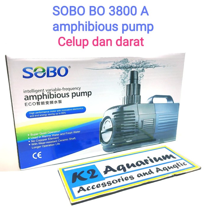 SOBO BO 3800A pompa celup air darat LOW WATT ORIGINAL kolam SOBO 3800