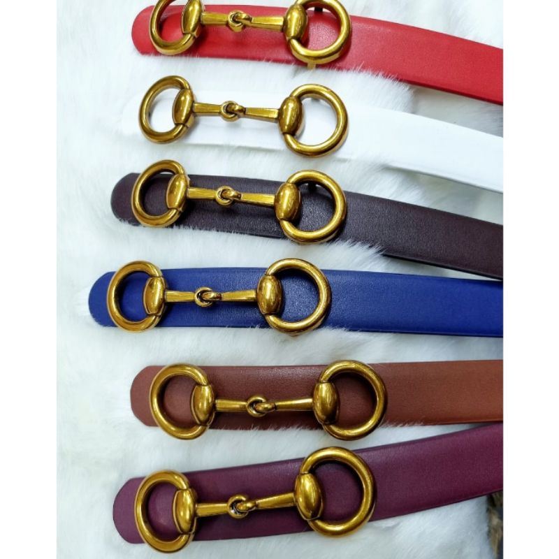 Gesper Kulit Lebar 2,5cm Ikat pinggang Premium Quality Ban pinggang Kulit leather 8219